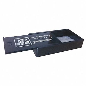 GRAINGER APPROVED Magnetic Key Hider Plastic Black, 25PA16