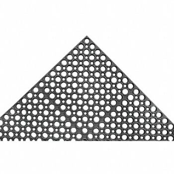 NOTRAX Interlock Drainage Mat Black 3 ft.x5 ft., 25PL39