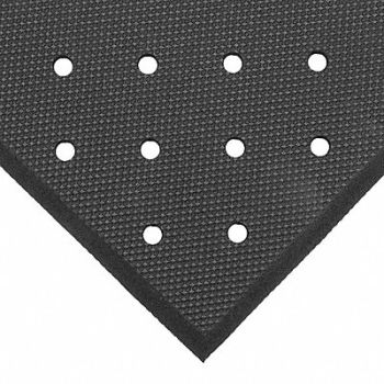 NOTRAX Drainage Mat Black 3 ft.x4 ft., 25PL43