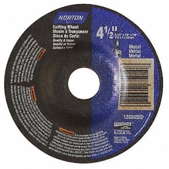 NORTON Depressed Ctr Whl T27 4-1/2x1/8x7/8, 25TY64