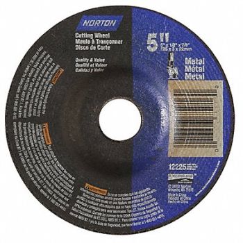 NORTON Depressed Ctr Whl T27 5x1/8x7/8, 25TY70