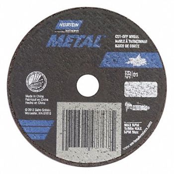 CutOff Wheel Norton Metal 4 x.035 x3/8, 25TY81