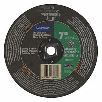 NORTON CutOff Wheel Masonry 7 x1/8 x5/8, 25TY84