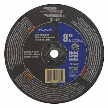 NORTON CutOff Wheel Metal 8 x1/8 x5/8 7640rpm, 25TY86
