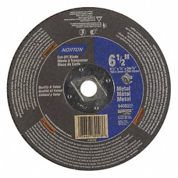 NORTON CutOff Wheel Metal 6-1/2 x1/8 x5/8, 25TY88