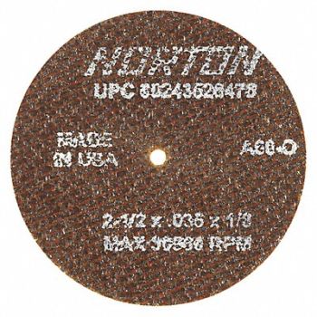NORTON CutOff Whl Toolroom 2-1/2 x.035 x1/8, 25TZ21