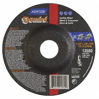 NORTON Depressed Center Wheel 13580 RPM, 25TZ84