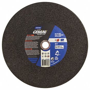 NORTON CutOff Wheel Gemini 14 x7/64 x1 4365rpm, 25UA11