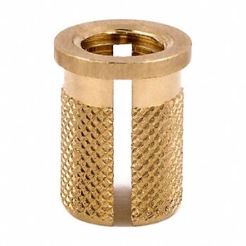 GRAINGER APPROVED Threaded Insert for Plastic PK 10, 807TM7