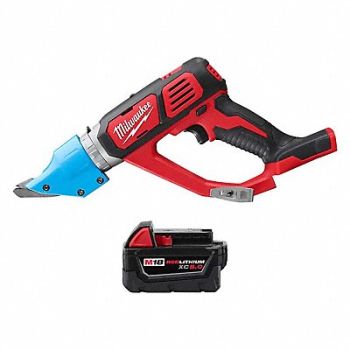 MILWAUKEE M18 14 Gauge Shear M18 5.0 Pack, 387WF4