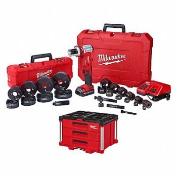 MILWAUKEE M18 6T KO Tool PACKOUT 3-Drawer Box, 387WN4