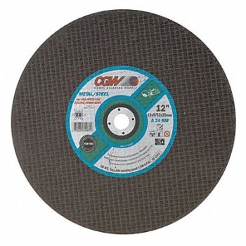 CGW ABRASIVES CutOff Whl 16x5/32x1 A24RBF Metal TR, 267H93