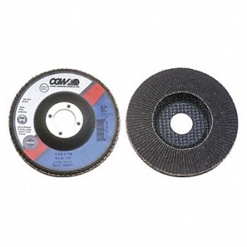 CGW ABRASIVES Flap Disc 4x5/8 T27 SC Reg 240G, 267W53