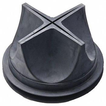 JAY R. SMITH MFG. CO Trap Seal 3-5/8 in H 6 in L Black, 45DT33