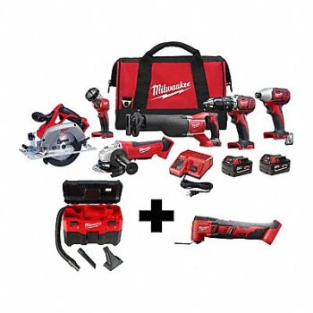 MILWAUKEE M186-Tool Kit M18 Vac M18 Multi-Tool, 388TJ8