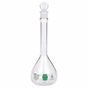 KIMBLE Volumetric Flask 250mL Glass Clear PK6, 26CV45
