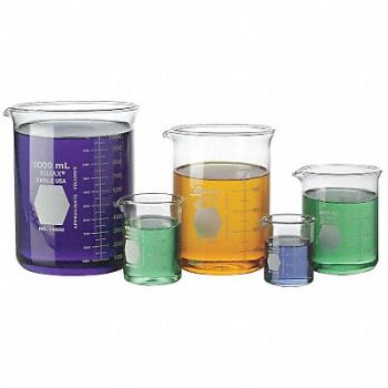 KIMBLE KIMAX Griffin Beaker Set Low Form 50 to 1000mL, 8ZFM9