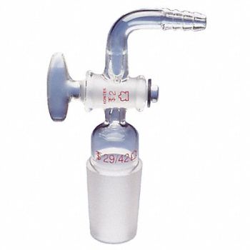 KIMBLE Adapter Valved Inlet Transparent 29/42, 26CY05