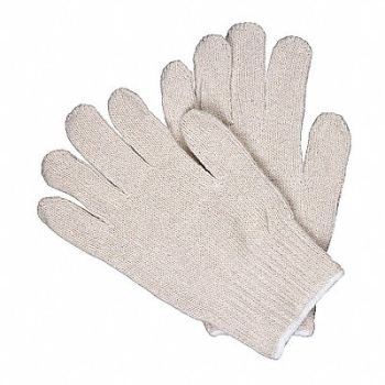 MCR SAFETY Heavy Wght 100 per Cotton Natural M PK12, 26H429