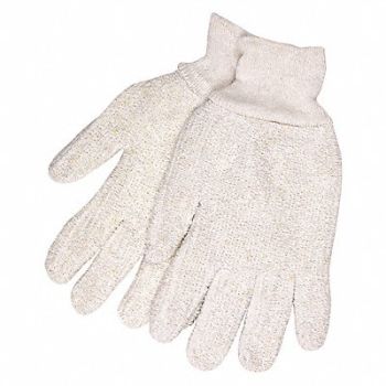 MCR SAFETY Heat-Resistant Gloves L Beige PK12, 26H640