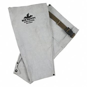 MCR SAFETY Leather Welding Sleeve W Snap 18 Length, 26H746