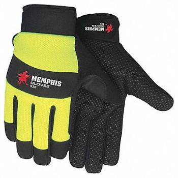 MCR SAFETY Memphis Multitask Blk Synthtc Leather L, 26H916
