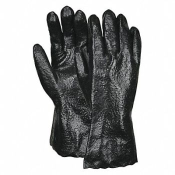 MCR SAFETY Black Pvc Rough Interlock Line L PK12, 26J277