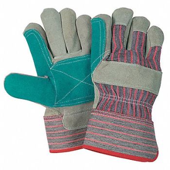 MCR SAFETY Leather Jointed Double Palm L PK12, 26J297