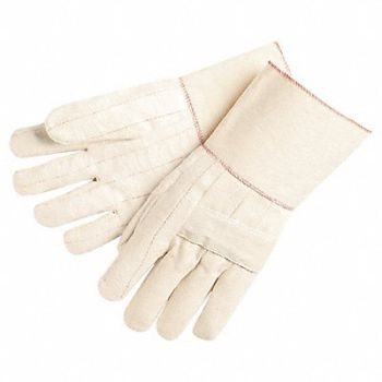 MCR SAFETY Heat-Resistant Gloves L Beige PK12, 26J772