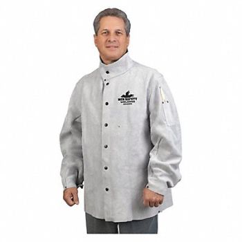 MCR SAFETY Leather Welding Jacket 30 Length Xxxl, 26K101