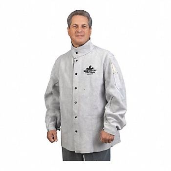 MCR SAFETY Leather Welding Jacket 30 Length Xl, 26J986