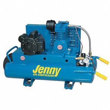 JENNY Portable Air Compressor 7.8 gal 2 hp, 26JY12