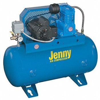 JENNY Fire Sprinkler Air Compressor 2 hp Horiz, 26JY14