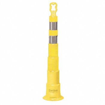 GRAINGER APPROVED G6579 Trim Line Channelizer Yellow 45 In, 26K998