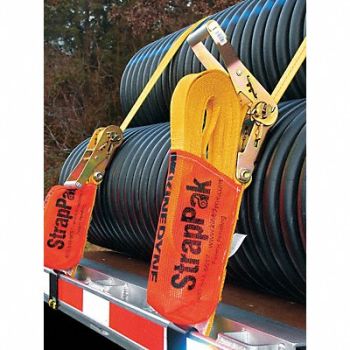KINEDYNE Tie Down Strap Ratchet Poly 27 ft., 26W536