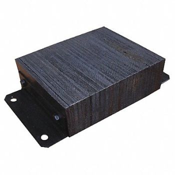 GRAINGER APPROVED Dock Bumper 12x4-1/2x20 in Rubber, 26W575