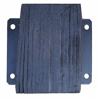 GRAINGER APPROVED Dock Bumper 12x6x14 in Rubber, 26W584
