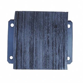 GRAINGER APPROVED Dock Bumper 12x6x16 in Rubber, 26W585