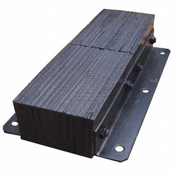 GRAINGER APPROVED Dock Bumper 24x4-1/2x13 in Rubber, 26W592