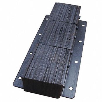 GRAINGER APPROVED Dock Bumper 30x4-1/2x13 in Rubber, 26W593