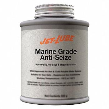 JET-LUBE Marine Grade Anti-Seize 1 lb BrshTp Cn, 26W746