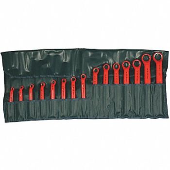WIHA Box End Wrench Set Chrome Offset Metric, 26X336