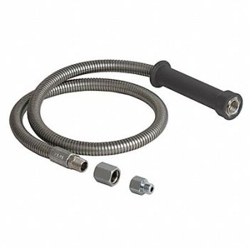 CHICAGO FAUCETS Pre-Rinse Hose Elastomer SS 3/8 x 3/4, 26Y261