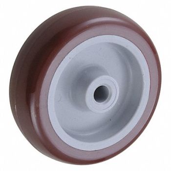 GRAINGER APPROVED PUR Tread on Plastic Core Wheel, 26Y331