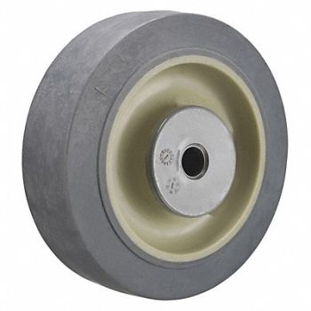 GRAINGER APPROVED Nonmark RBBR Tread Plastic Core Wheel, 26Y353