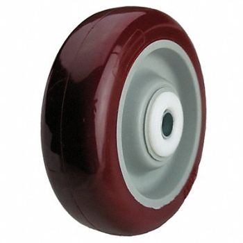 GRAINGER APPROVED PUR Tread on Aluminum Core Wheel, 26Y397