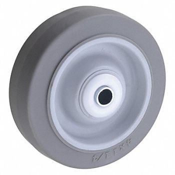 GRAINGER APPROVED Nonmark RBBR Tread Plastic Core Wheel, 26Y352