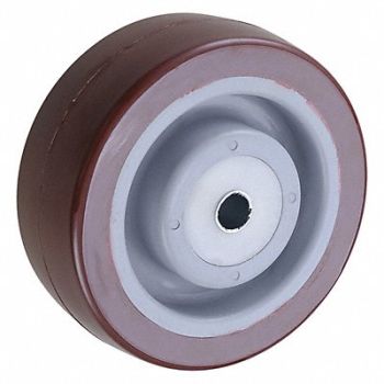 GRAINGER APPROVED PUR Tread on Plastic Core Wheel, 26Y362