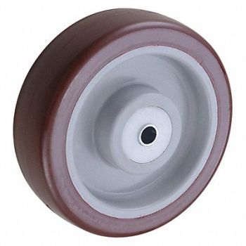 GRAINGER APPROVED PUR Tread on Plastic Core Wheel, 26Y375