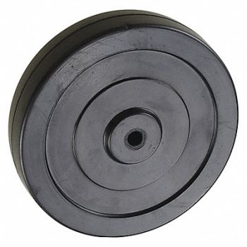 GRAINGER APPROVED Solid RBBR Wheel 6 300 lb., 26Y378